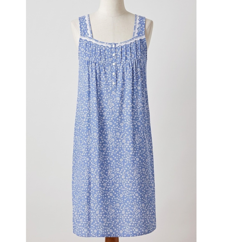 Aria Collection Womens Nightgown Floral Cotton Sleeveless Gown Multi 4XL NWT